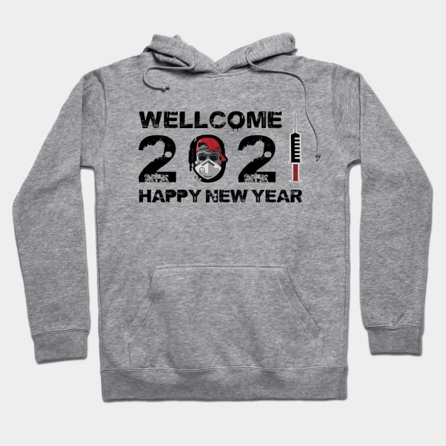 Happy New Year Hoodie by Genie Store